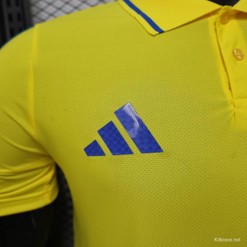 Player Version 2026 Colombia Yellow POLO Jersey
