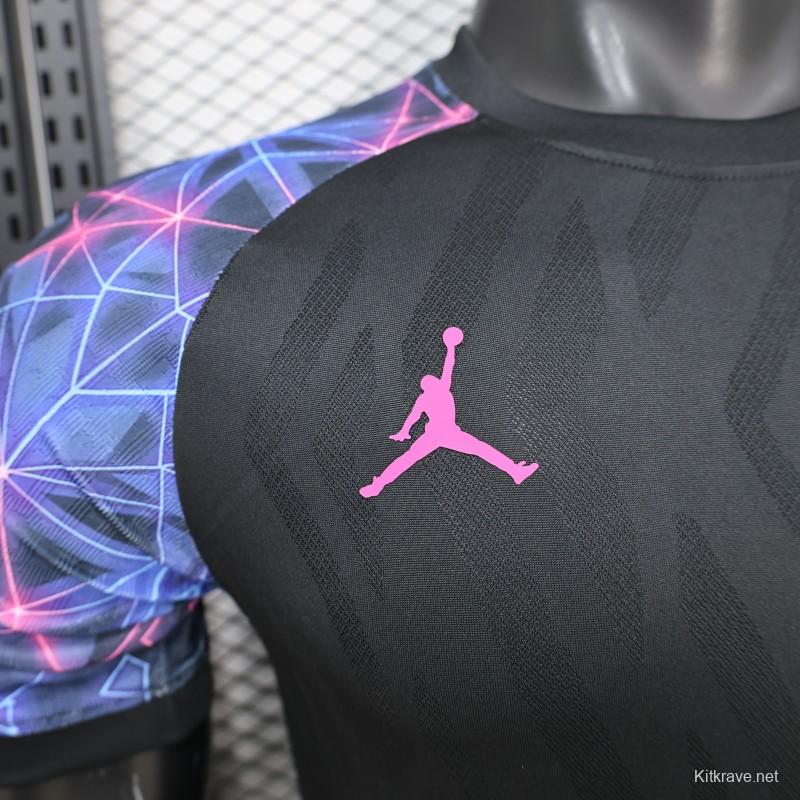 Player Version 25/26 FC Barcelona Black with Neon Geometric Pattern Jersey