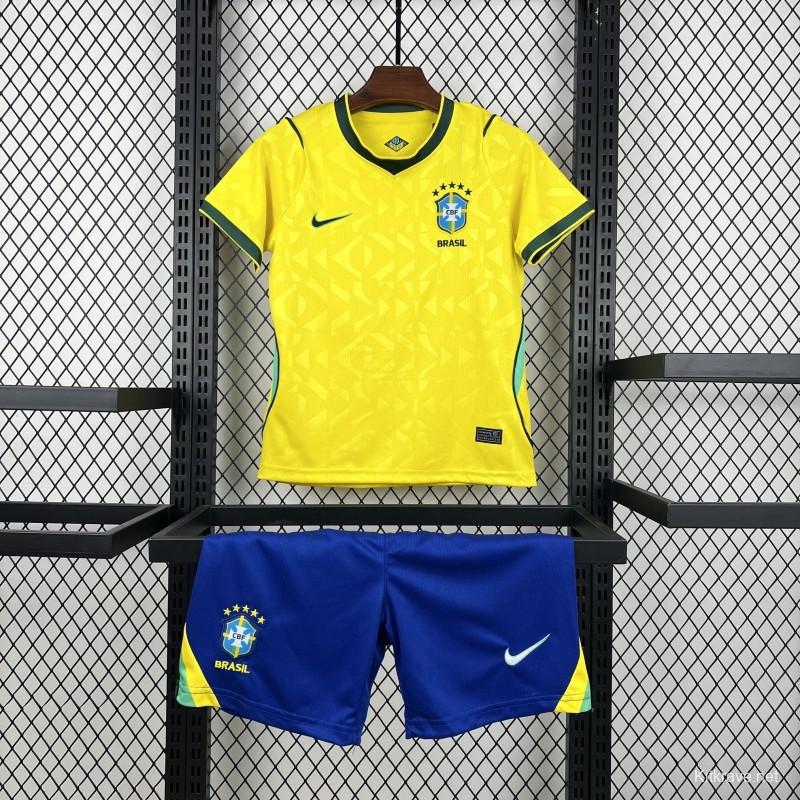 2026 Kids Brazil World Cup Home Kit