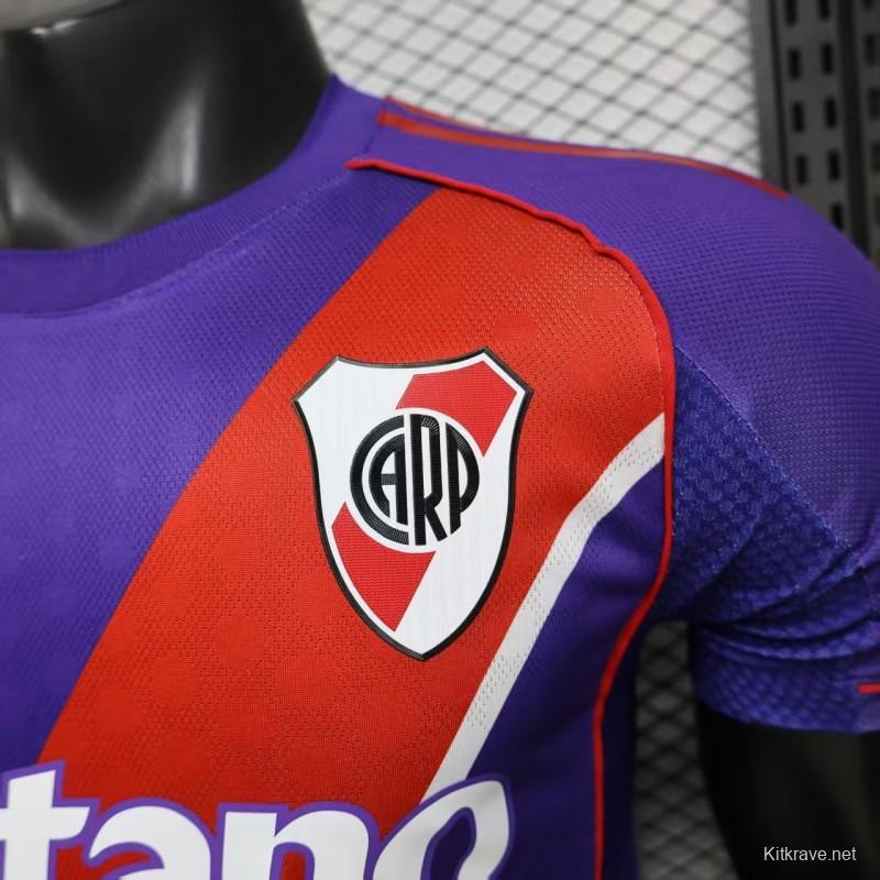 Player Version 26/27 River Plate Third Purple with Red Diagonal Sash Jersey