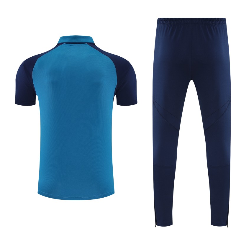 26/27 Arsenal Blue   Polo Training Shirt + Long Pants Tracksuit