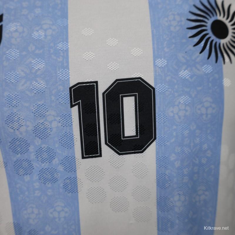 Player Version 2026 Argentina Home Light Blue & White Vertical Stripe Special Edition Jersey