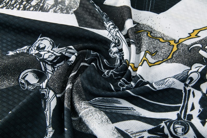 26/27  Real Madrid Black x Marvel  Short Sleeve+Soccer Shorts