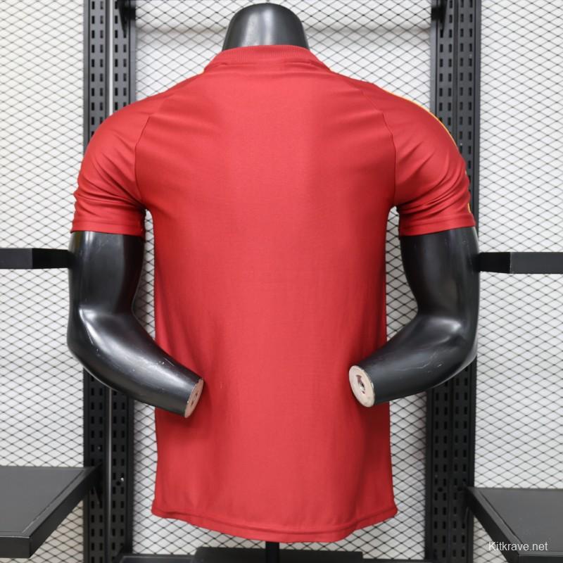 Player Version 2026 AS Roma x Adidas Originals Retro Deep Red Home Jersey