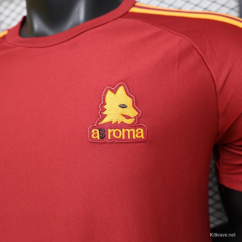 Player Version 2026 AS Roma x Adidas Originals Retro Deep Red Home Jersey