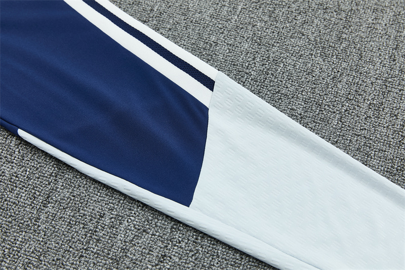 26/27 Real Madrid Away Navy Blue Half Zipper Jacket Tracksuit + Long Pants