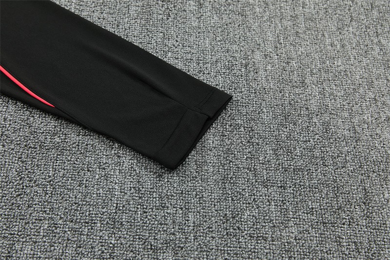 26/27 Brazil Black & Red Half Zipper Jacket Tracksuit + Long Pants