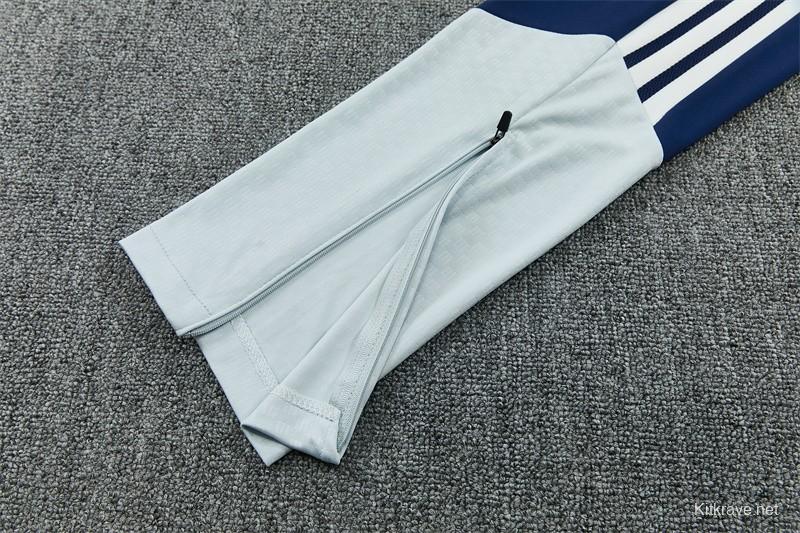 26/27 Real Madrid Away Navy Blue Half Zipper Jacket Tracksuit + Long Pants