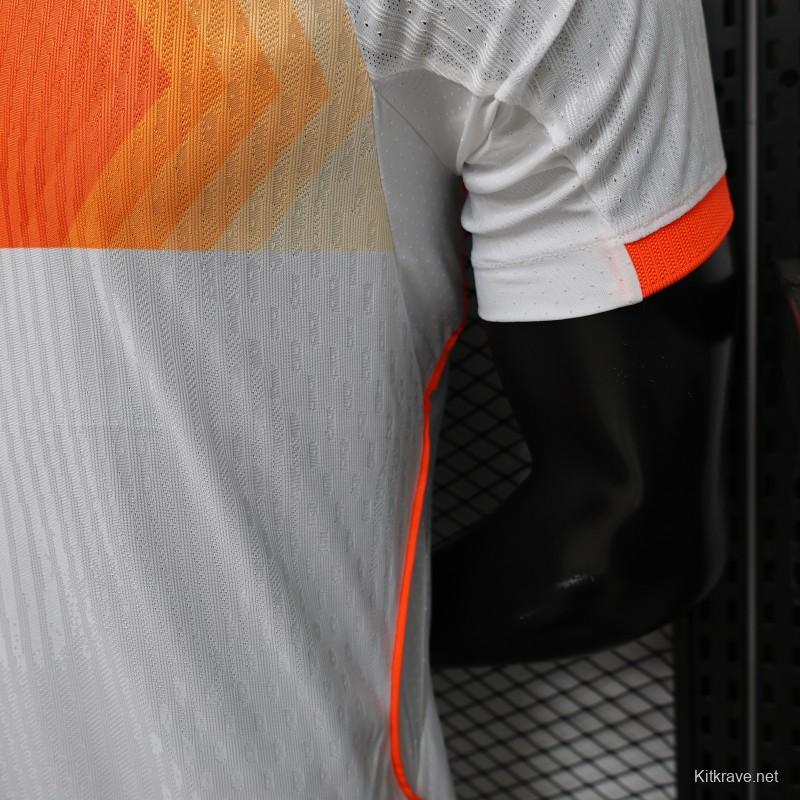 Player Version 2026 Netherlands  White with Orange  Away Jersey