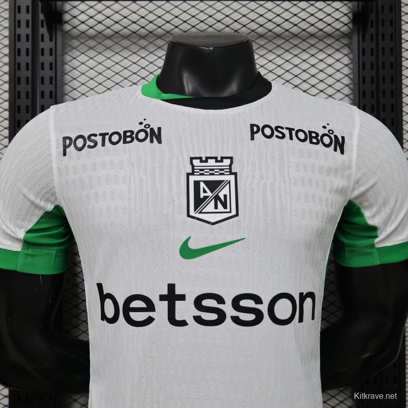 Player Version 26/27 Atlético Nacional White & Green Accent Away Jersey