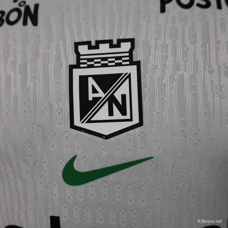 Player Version 26/27 Atlético Nacional White & Green Accent Away Jersey