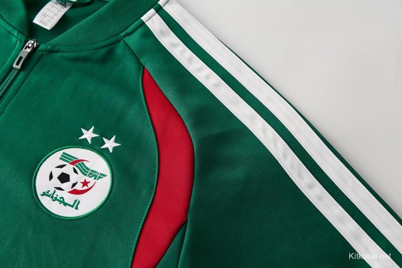 26/27 Algeria  Dark Green  Zipper Training Jacket Tracksuit + Long Pants (Adidas)