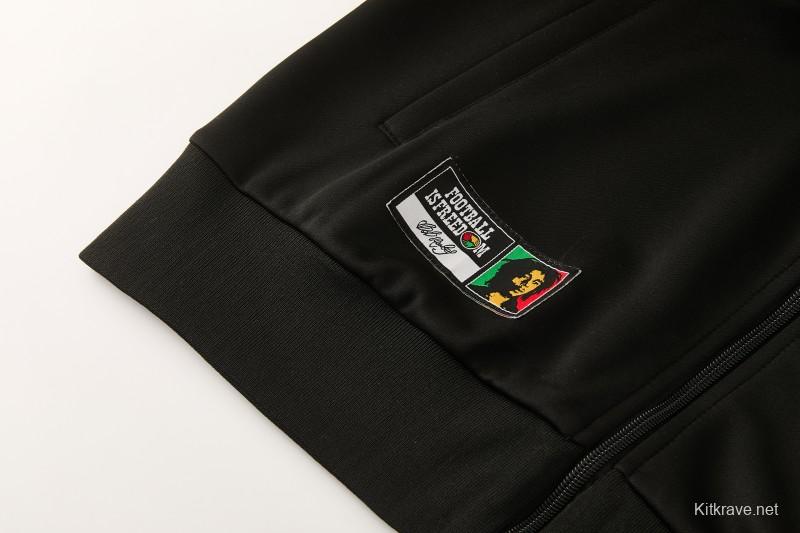 2026/27 Jamaica  Black  Full Zipper Jacket Tracksuit + Long Pants