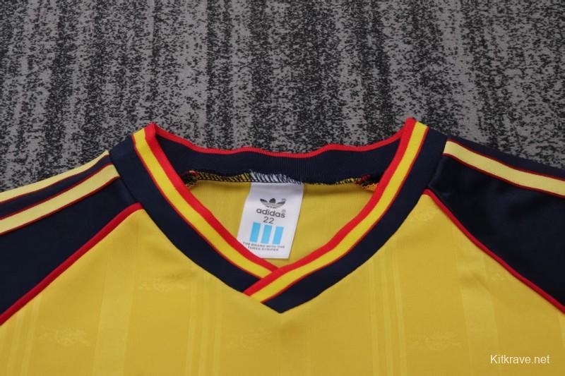 Retro Kids 88/90 Arsenal Yellow Away Jersey