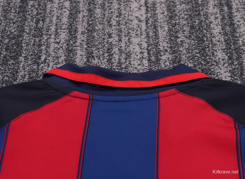 Retro Kids 03/04 Barcelona Red Blue Home Jersey