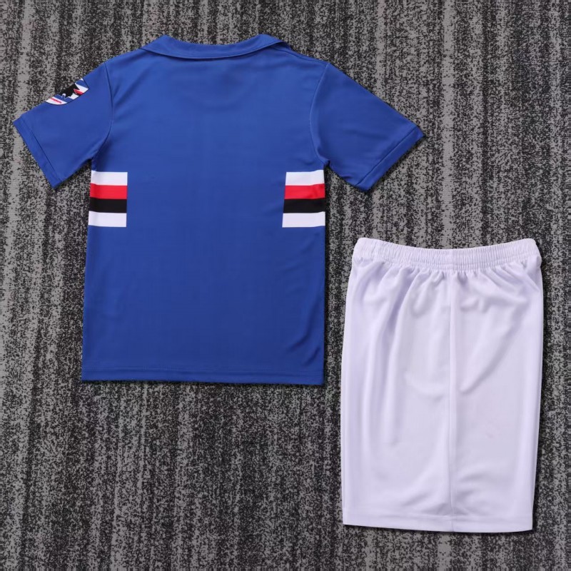 Retro Kids 1990/91 Sampdoria Home Jersey