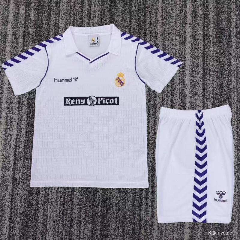 Retro 88/90 Real Madrid Home Jersey