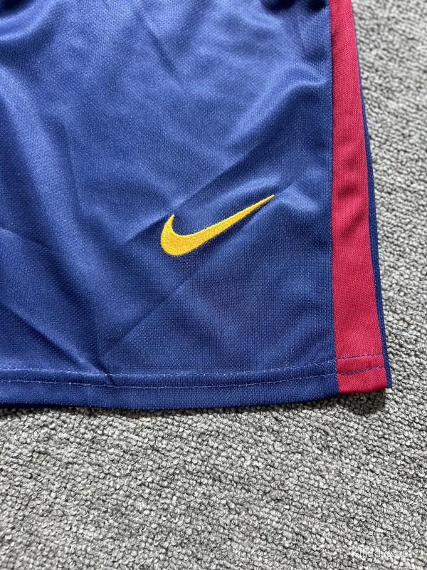 Retro Kids 08/09 Barcelona Home Champions Long Sleeve Jersey