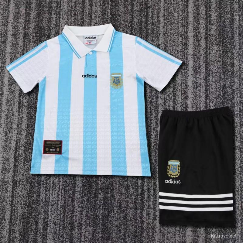 Retro Kids 1994 Argentina Home Jersey