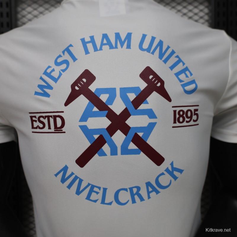 Player Version 26/27 West Ham United White Short Sleeve Training Jersey