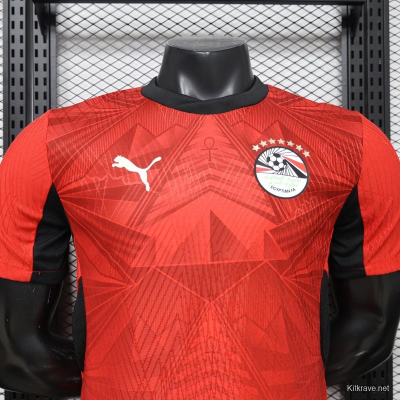 Player Version 2026 Egypt Red  Home Jersey