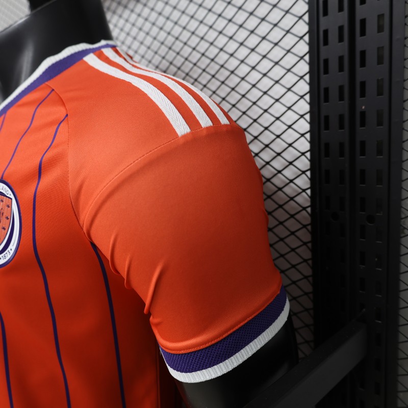 Player Version 26/27 Scotland Away Orange with Purple Pinstripe Jersey