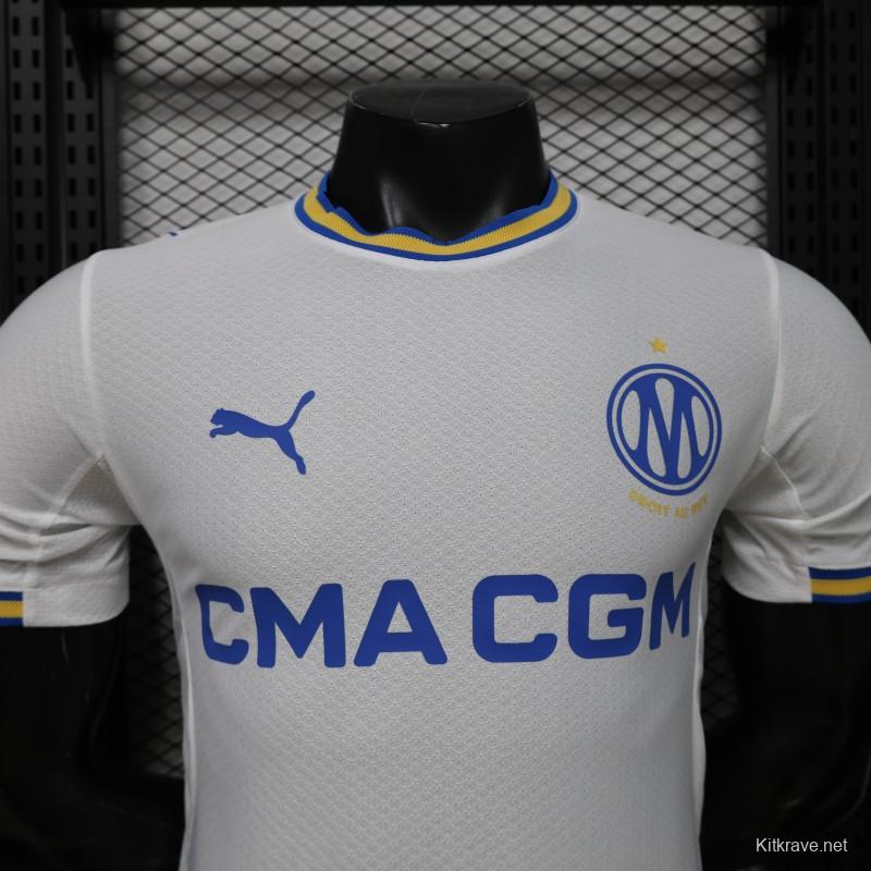 Player Version 26/27 Olympique de Marseille White Home Jersey