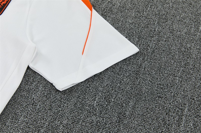 26/27  Netherlands Home White Short Sleeve + Soccer Shorts
