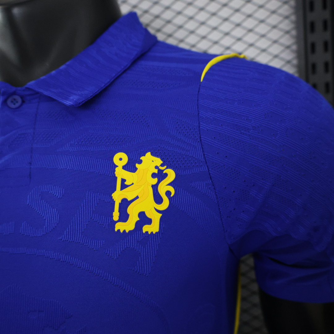 layer Version 26/27 Chelsea FC Royal Blue Polo Collar Home Jersey