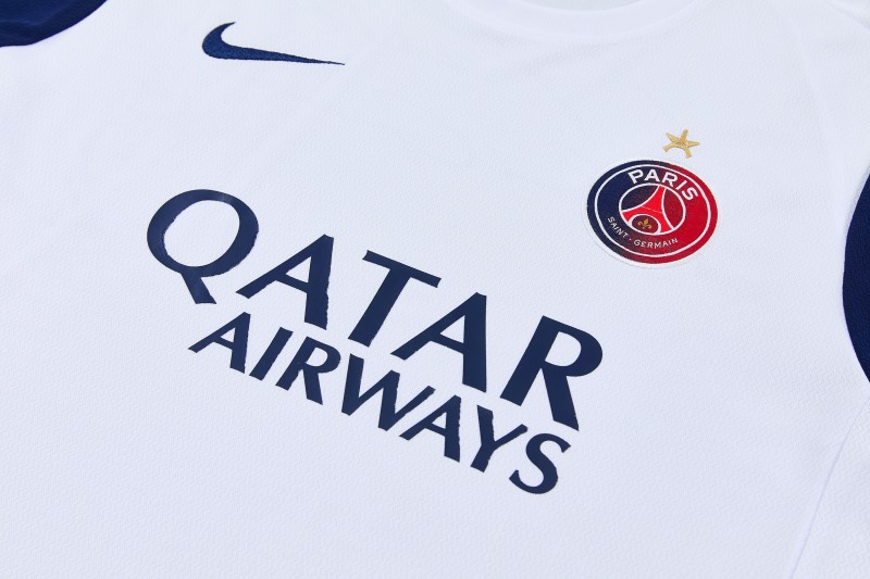 26/27 Paris Saint-Germain White Short Sleeve+Soccer Shorts