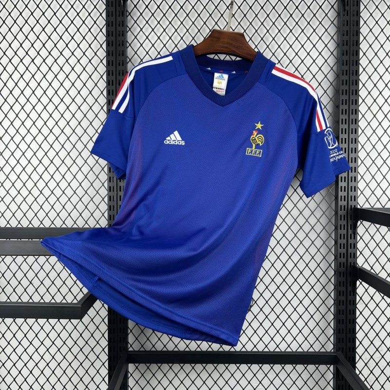Retro 2002 France Home Jersey