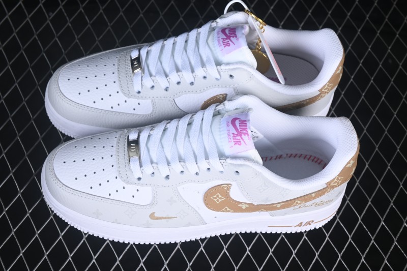 Nike Air Force 1 '07 Low Casual Skateboarding Shoes with Full-Length Air Cushion - IV5732-100