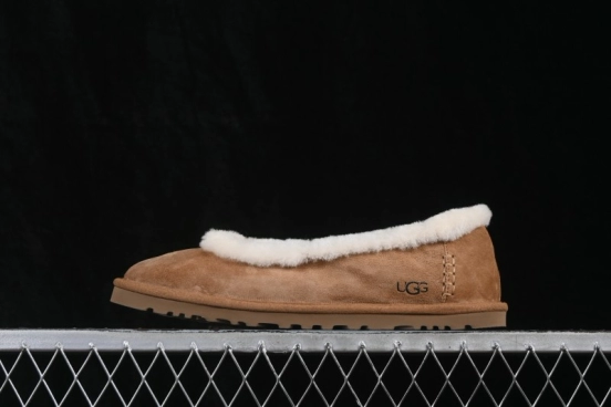 UGG Zora Ballet Flat Fashion Sheepskin Comfortable Casual Slip-On Shoes - 1178111 CHE
