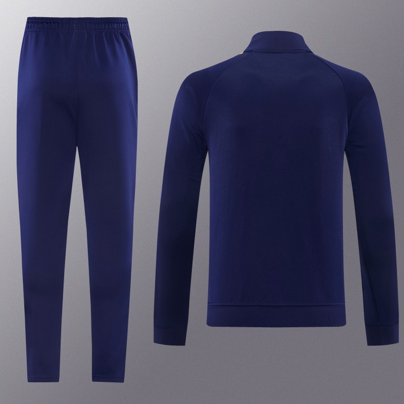 26/27 Real Madrid Navy Full Zipper Jacket Tracksuit + Long Pants