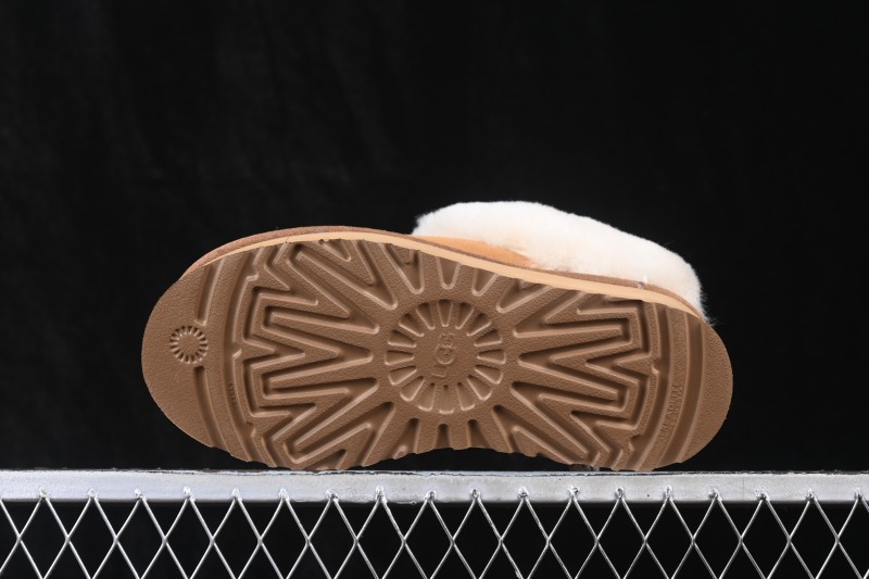 UGG Tazzelle Cow Split Leather Fleece-Lined Comfortable Platform Ankle Snow Boots - AJD4
