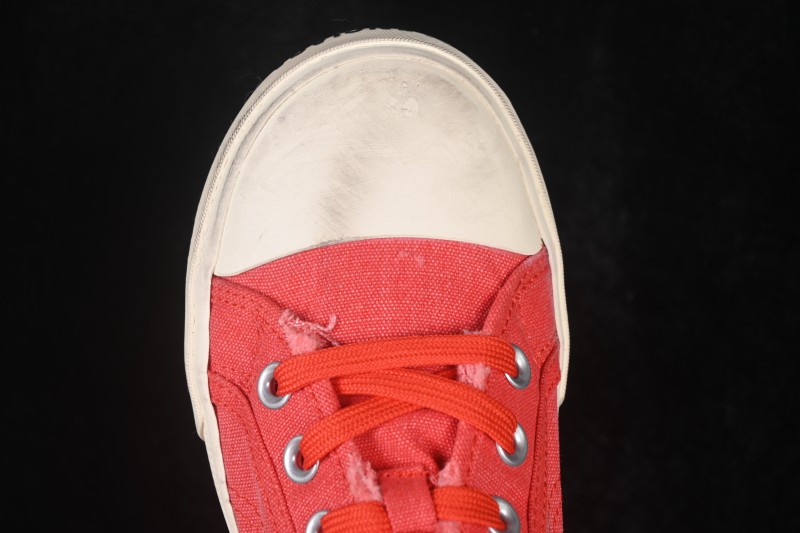 Balenciaga Paris Low Top Lace-Up Distressed Casual Sneakers - W3RC16091