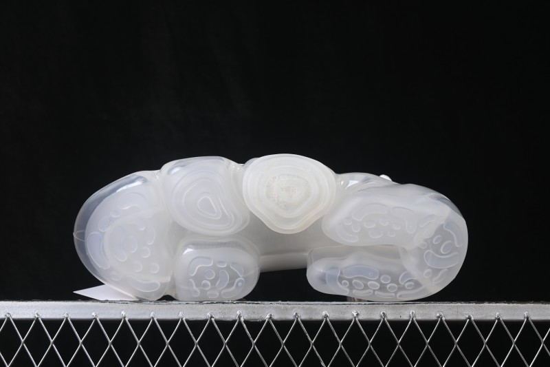 Grounds Moopie Fabric Round Toe Big Bubble Platform Sneakers White Gray - FYD4