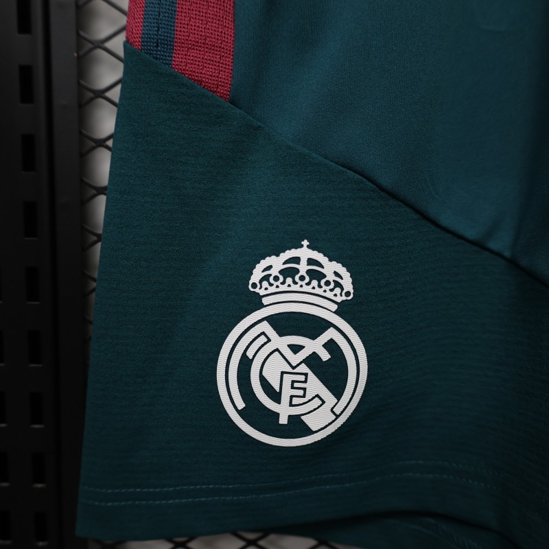Player Version 26/27 Real Madrid Green Shorts with Pockets