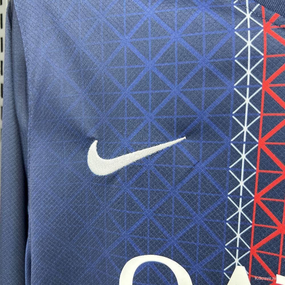2025/26 Mens Paris Saint-Germain Home Long Sleeve Jersey