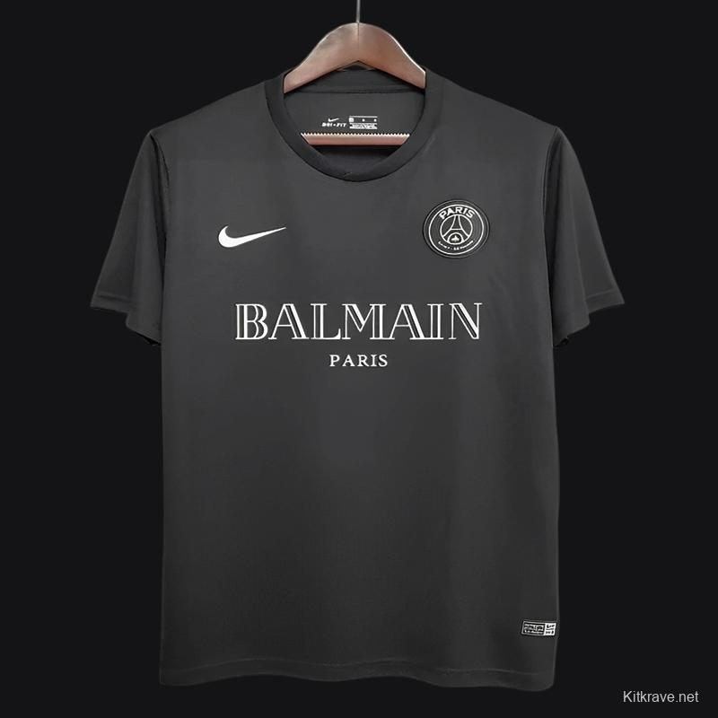 Retro 2020 PSGx Balmain Black Jersey