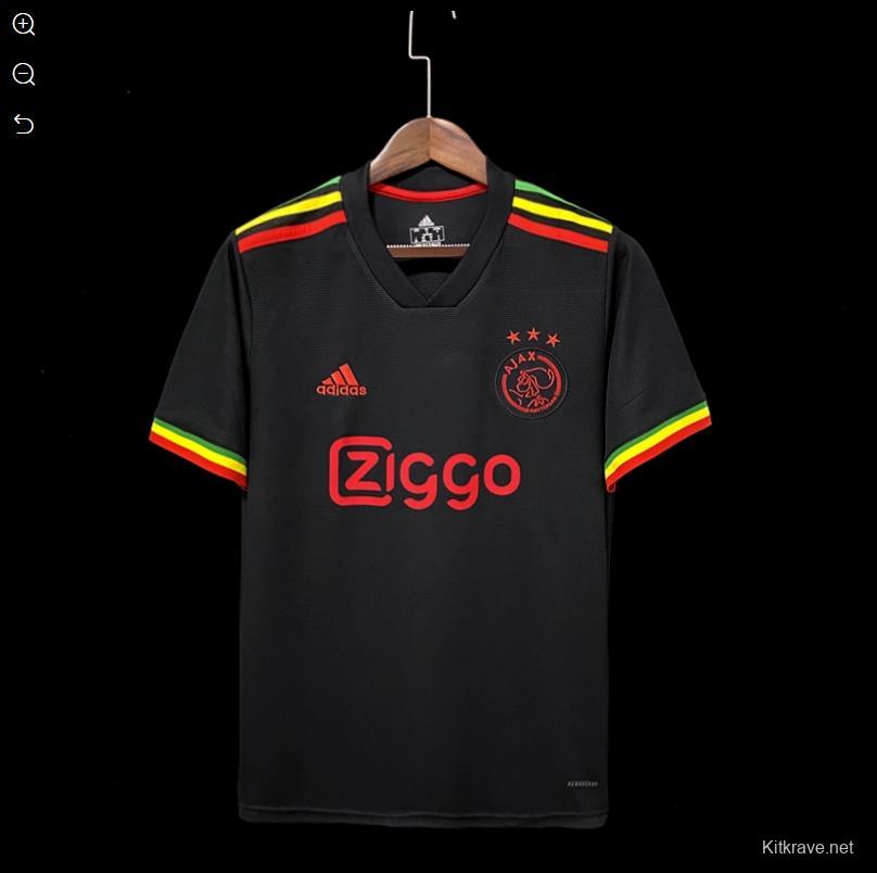 Retro 21/22 Ajax Third Black Jersey