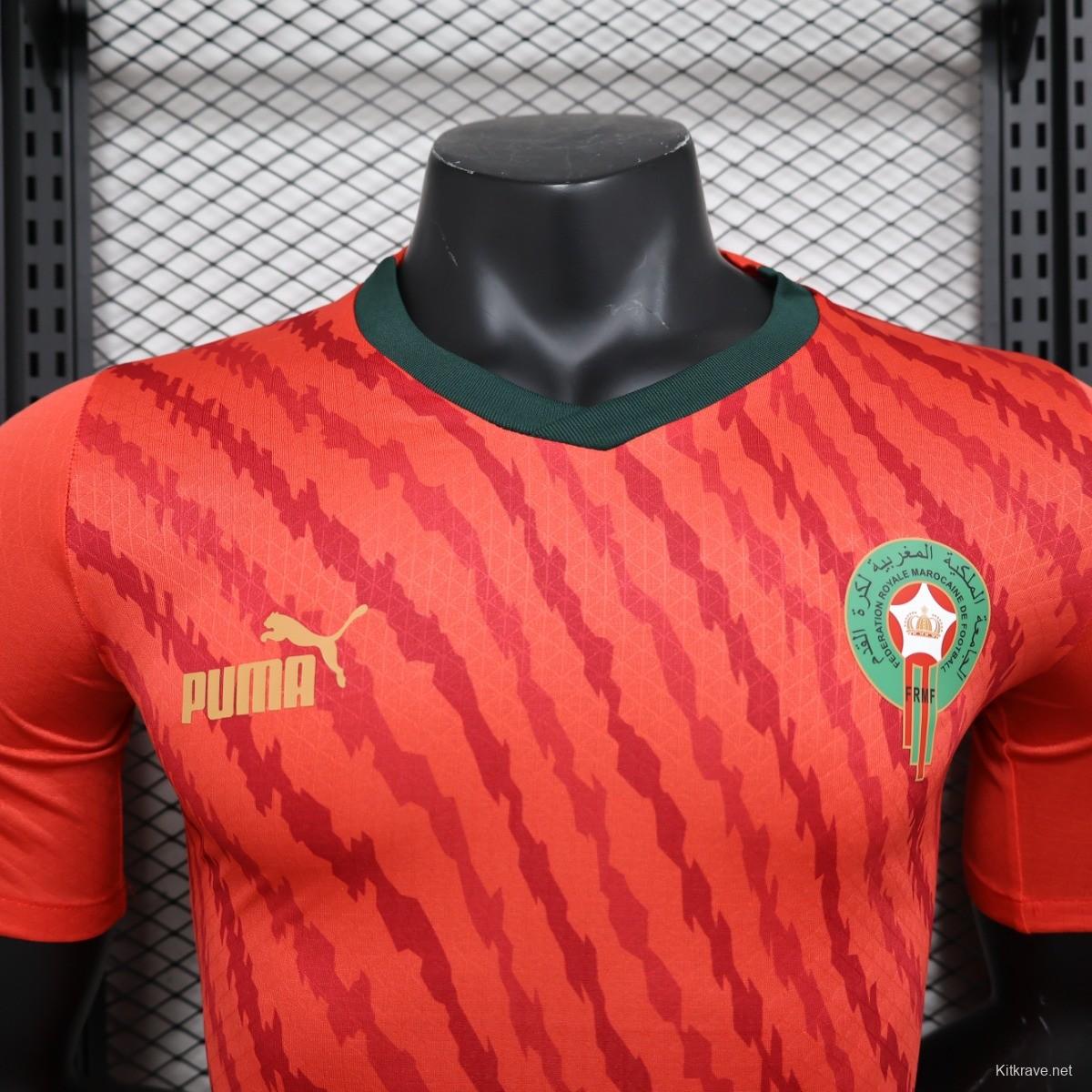 Player Version 2023 Morocco Red Jersey