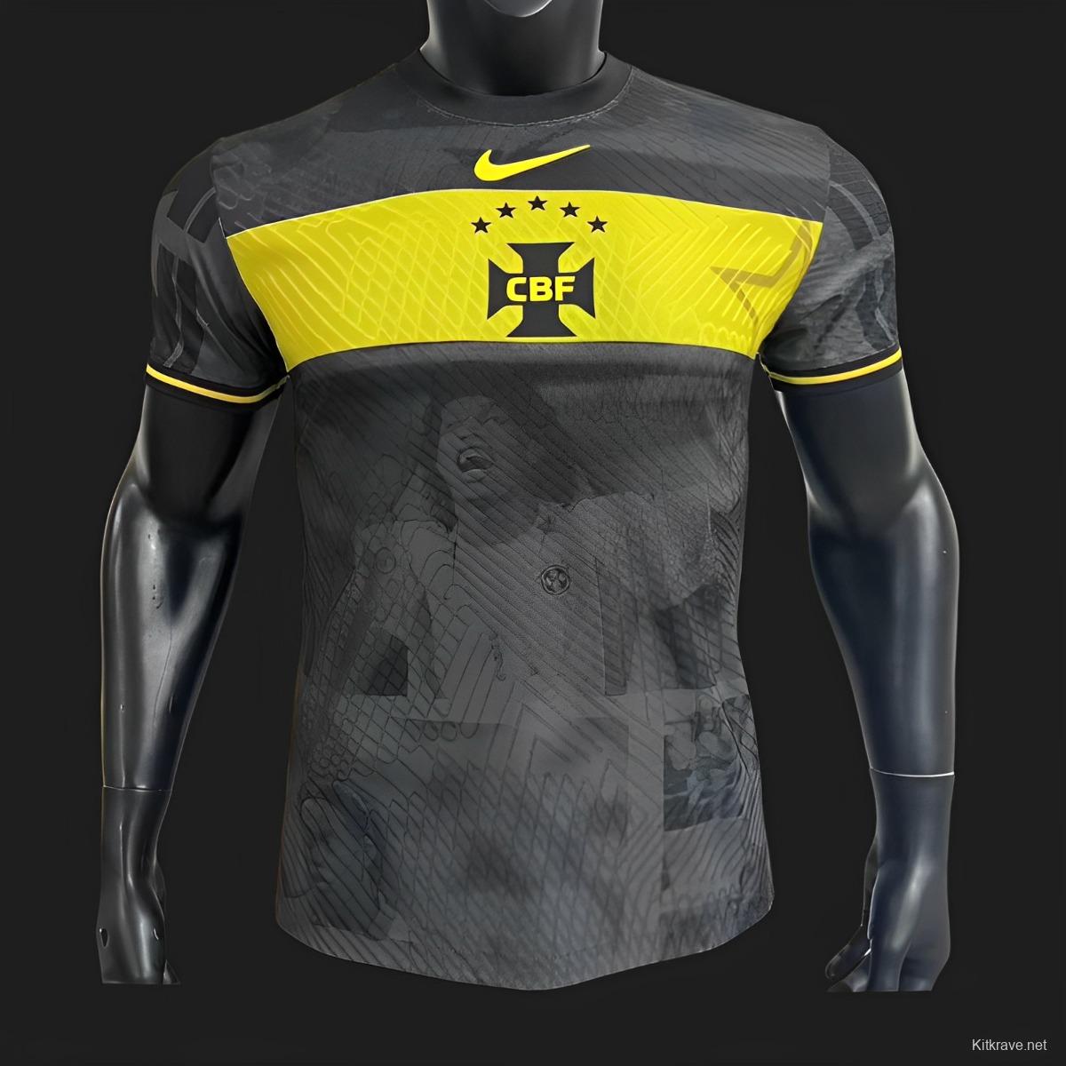 Player Version 2023 Brazil Black/Yellow Jersey