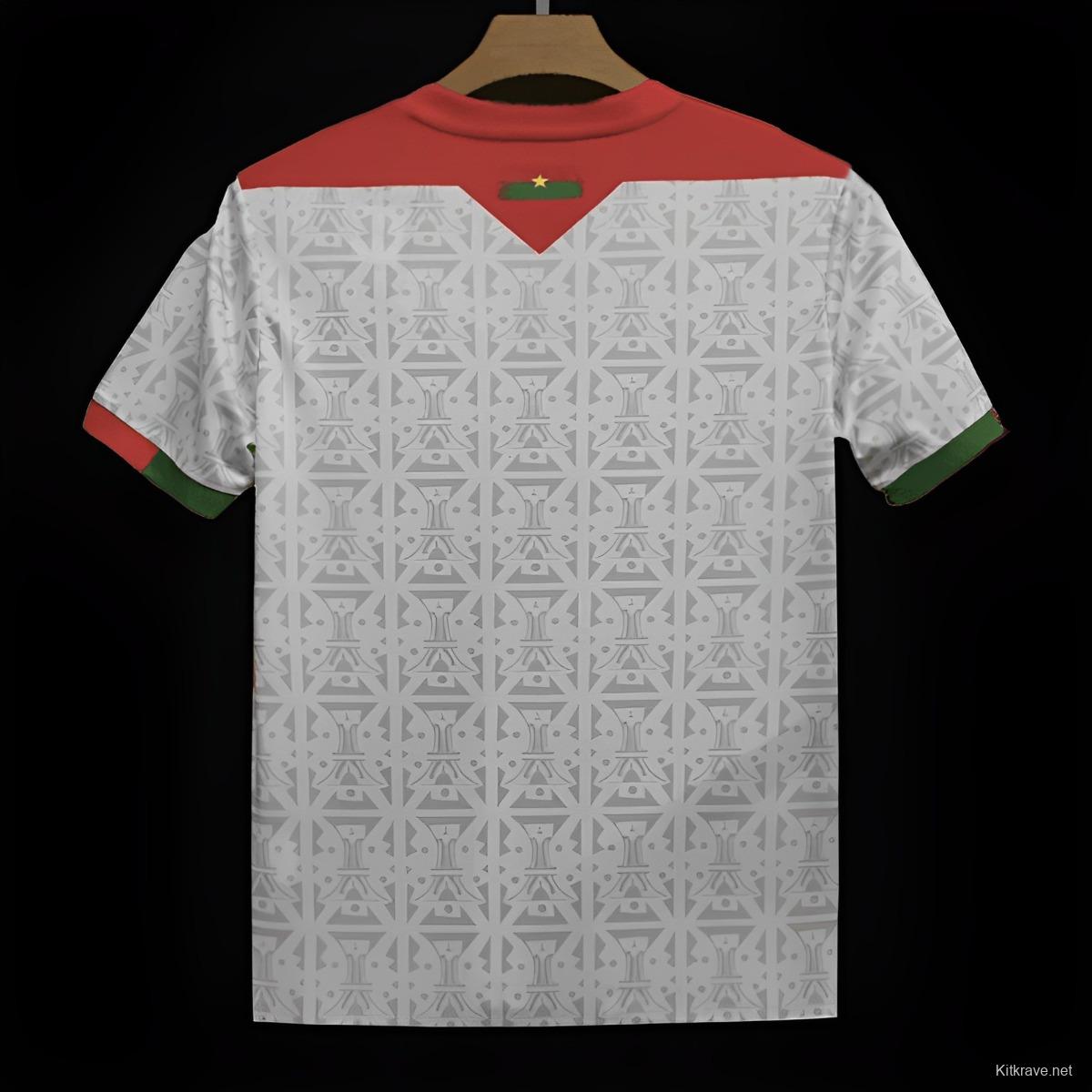 2024 Burkina Faso Away White Jersey