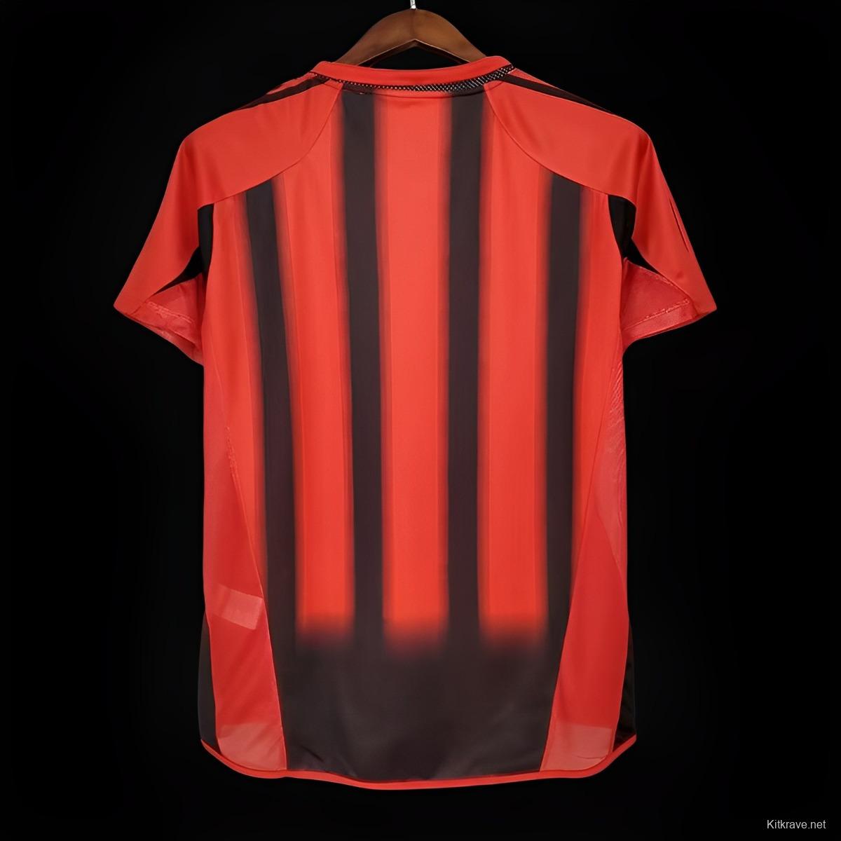 Retro 04/05 AC Milan Home Authentic Jersey