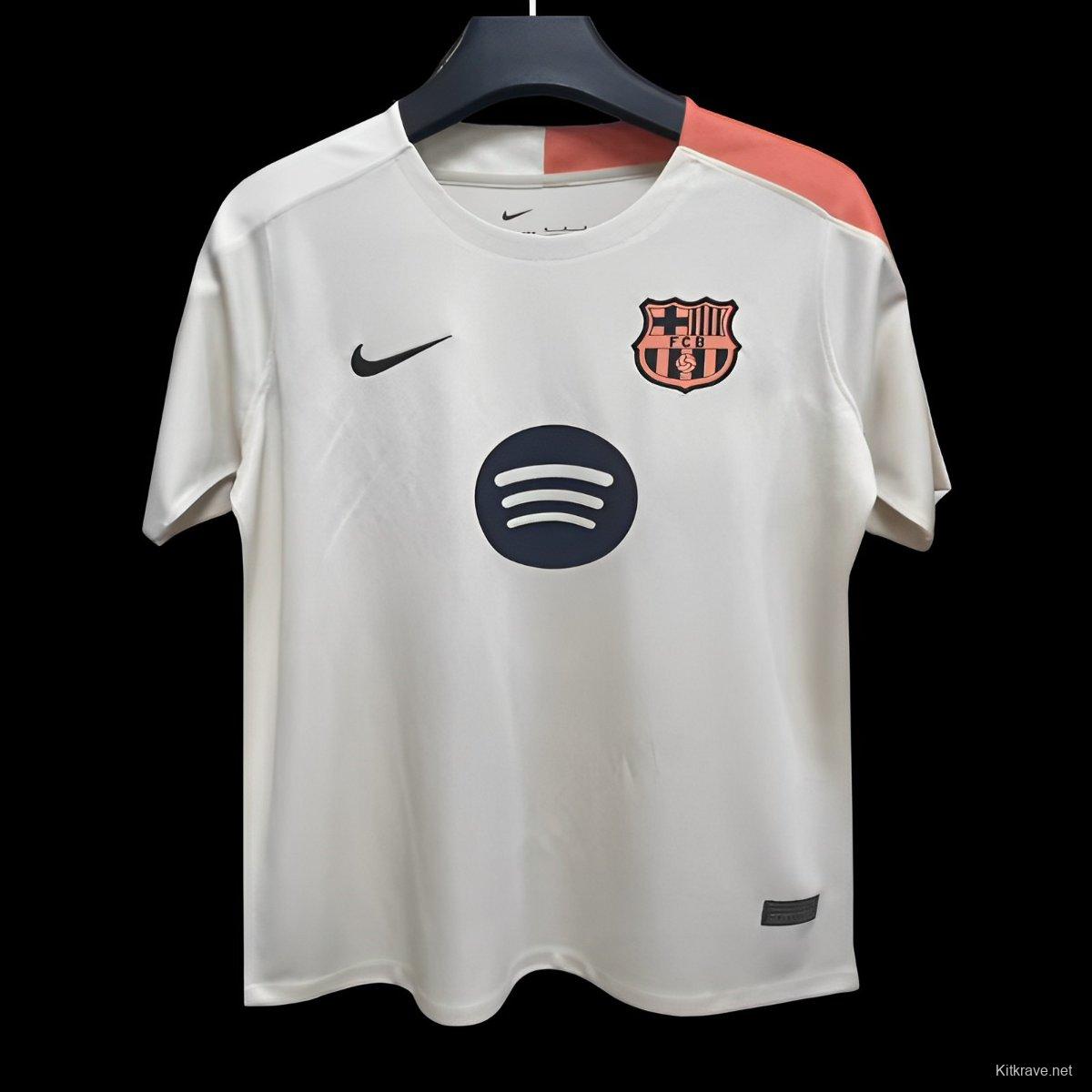 25/26 Barcelona Beige Pre-Match Jersey