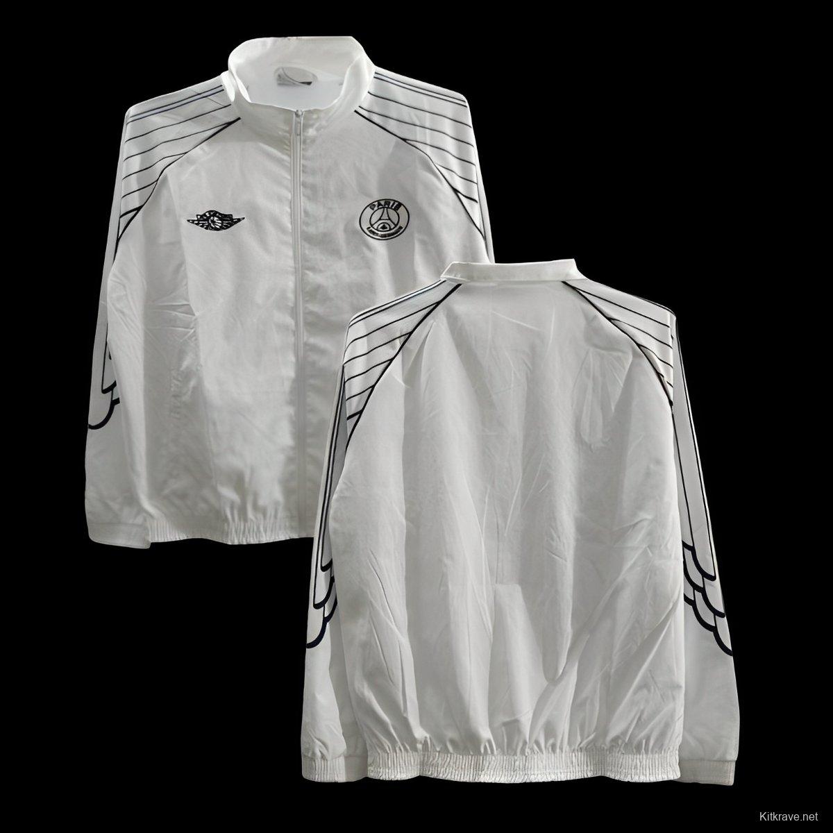 24/25 PSG White Windbreaker