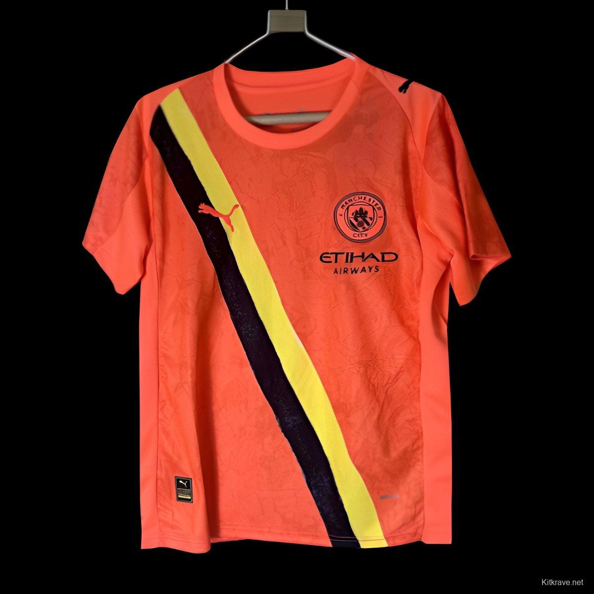 25/26 Manchester City Third Orange Jersey