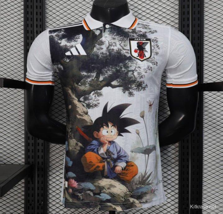 Player Version 2025 Japan White with Dragon Ball Nature Scene Jersey
