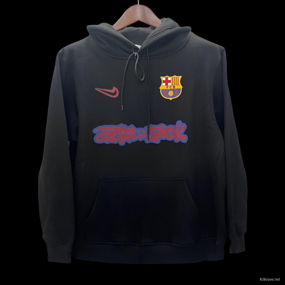 25/26 Barcelona Travis Scott Black Hoodie